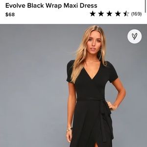 Lulu’s Evolve Black Maxi Dress